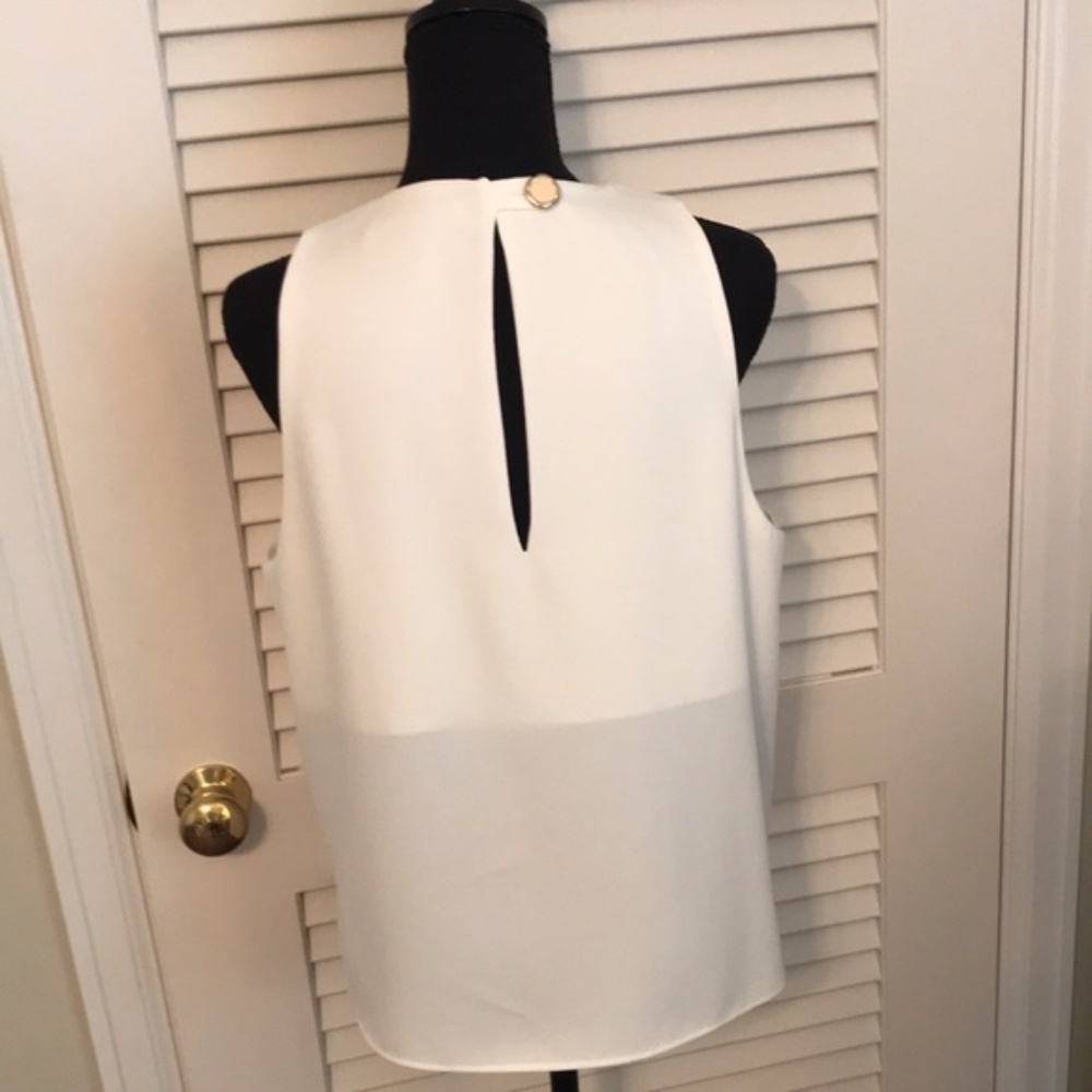 New Zara sleeveless off white flowing tank top